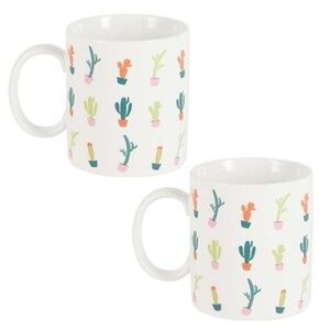 NEW XO Sienna Set of 2 Cactus Mugs